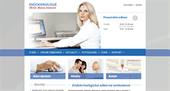 Desktop Screenshot of endokrinologie-ambulance.cz