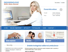 Tablet Screenshot of endokrinologie-ambulance.cz